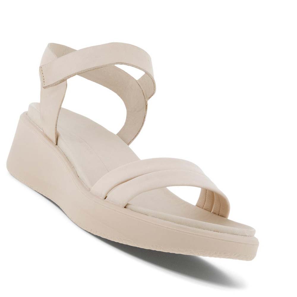 Women's Ecco Flowt Lx Wedge Dress Shoes Beige | Canada 100JPQ